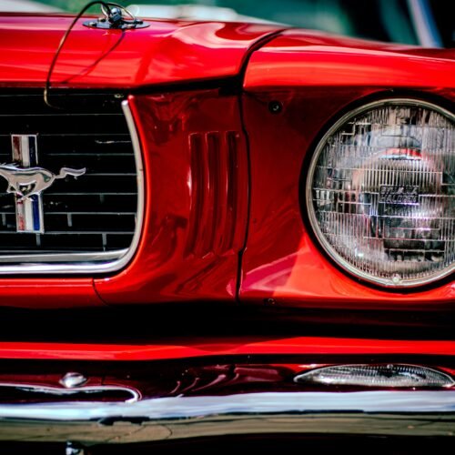 Ford mustang rouge